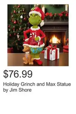 Costco Holiday Grinch and Max Statue by Jim Shore offer