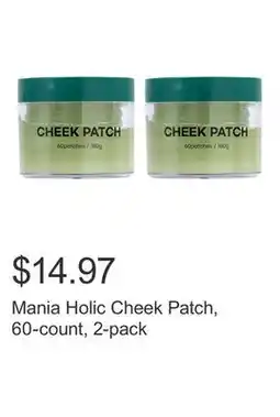 Costco Mania Holic Cheek Patch, 60-count, 2-pack offer