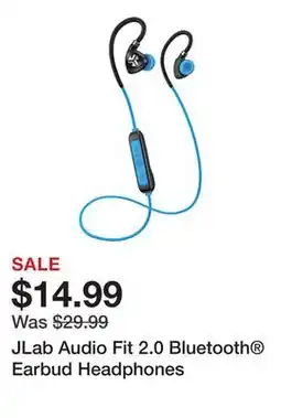 Office Depot JLab Audio Fit 2.0 Bluetooth Earbud Headphones offer