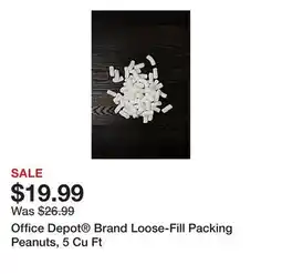 Office Depot Office Depot Brand Loose-Fill Packing Peanuts, 5 Cu Ft offer