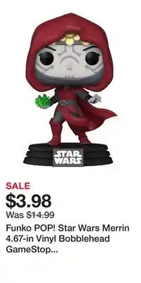 Game Stop Funko POP! Star Wars Merrin 4.67-in Vinyl Bobblehead GameStop Exclusive offer