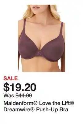 Belk Maidenform Love the Lift Dreamwire Push-Up Bra offer