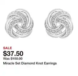 Belk Miracle Set Diamond Knot Earrings offer