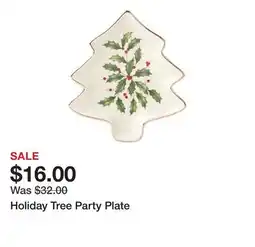 Belk Holiday Tree Party Plate offer