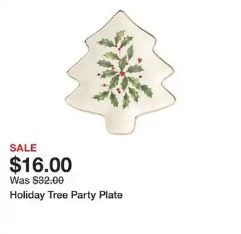 Belk Holiday Tree Party Plate offer