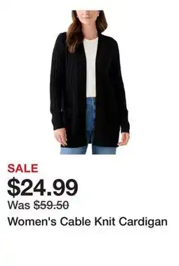 Belk Women's Cable Knit Cardigan offer