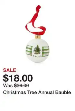 Belk Christmas Tree Annual Bauble offer