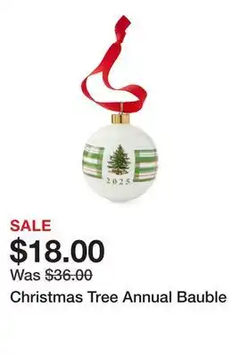 Belk Christmas Tree Annual Bauble offer