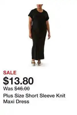 Belk Plus Size Short Sleeve Knit Maxi Dress offer