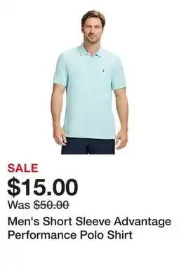 Belk Men's Short Sleeve Advantage Performance Polo Shirt offer