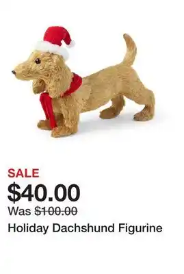 Belk Holiday Dachshund Figurine offer