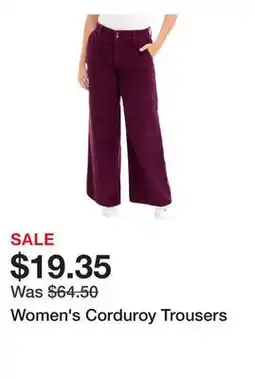 Belk Women's Corduroy Trousers offer