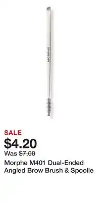 Ulta Beauty Morphe M401 Dual-Ended Angled Brow Brush & Spoolie offer