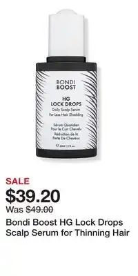 Ulta Beauty Bondi Boost HG Lock Drops Scalp Serum for Thinning Hair offer