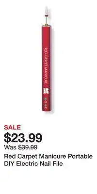 Ulta Beauty Red Carpet Manicure Portable DIY Electric Nail File offer