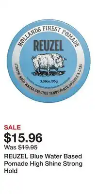 Ulta Beauty REUZEL Blue Water Based Pomade High Shine Strong Hold offer