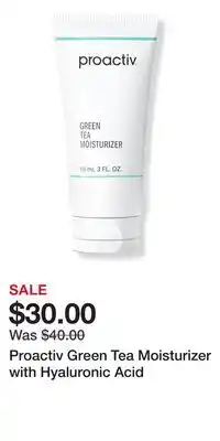 Ulta Beauty Proactiv Green Tea Moisturizer with Hyaluronic Acid offer