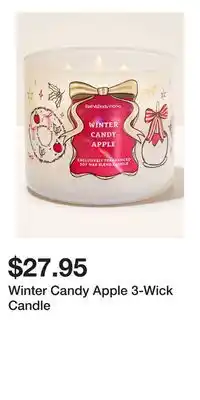 Bath & Body Works Winter Candy Apple 3-Wick Candle offer
