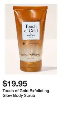 Bath & Body Works Touch of Gold Exfoliating Glow Body Scrub offer