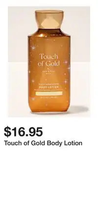 Bath & Body Works Touch of Gold Body Lotion offer