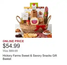 Costco Hickory Farms Sweet & Savory Snacks Gift Basket offer