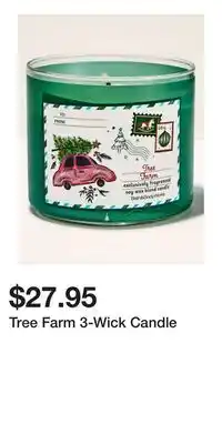 Bath & Body Works Tree Farm 3-Wick Candle offer