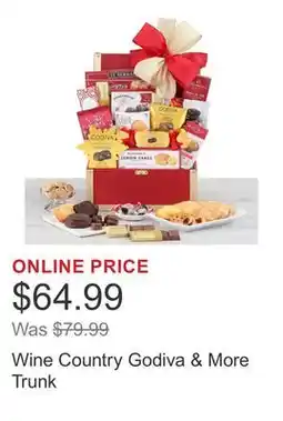 Costco Wine Country Godiva & More Trunk offer