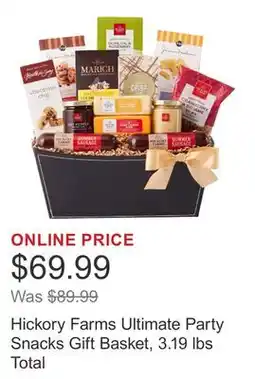 Costco Hickory Farms Ultimate Party Snacks Gift Basket, 3.19 lbs Total offer