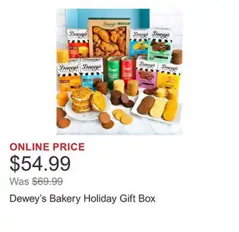 Costco Dewey's Bakery Holiday Gift Box offer