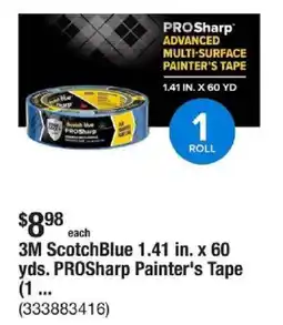 The Home Depot 3M ScotchBlue 1.41 in. x 60 yds. PROSharp Painter's Tape offer