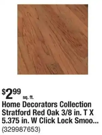Home Decorators Collection Stratford Red Oak 3/8 in.