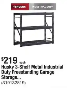The Home Depot Husky 3-Shelf Metal Industrial Duty Freestanding Garage Storage offer
