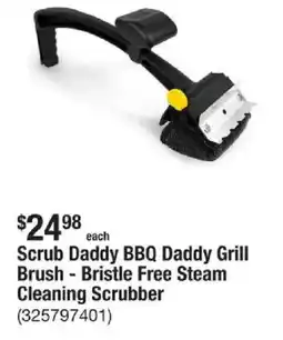 The Home Depot Scrub Daddy BBQ Daddy Grill Brush - Bristle Free Steam Cleaning Scrubber offer