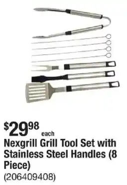 The Home Depot Nexgrill Grill Tool Set with Stainless Steel Handles offer