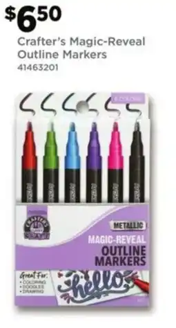 Dollar General Crafter's Magic-Reveal Outline Markers offer