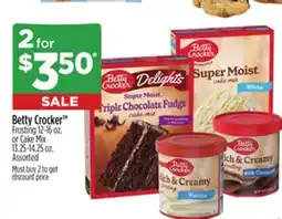 Dollar General Betty Crocker Frosting or Cake Mix offer