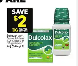Dollar General Dulcolax Tablets, Capsules, Soft Chews, Liquid or Suppositories offer