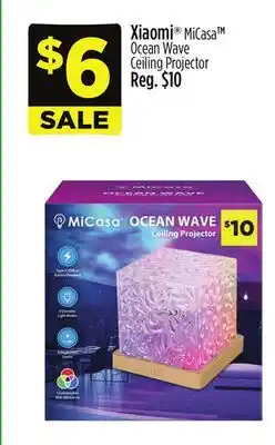Dollar General Xiaomi MiCasa Ocean Wave Ceiling Projector offer