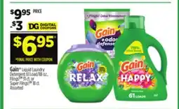 Dollar General Gain Liquid Laundry Detergent offer