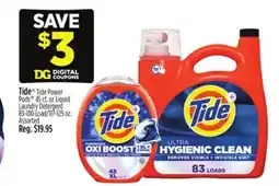 Dollar General Tide Tide Power Pods or Liquid Laundry Detergent offer