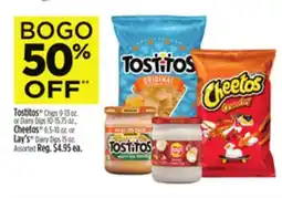 Dollar General Tostitos Chips or Dairy Dips, Cheetos or Lay's Dairy Dips offer