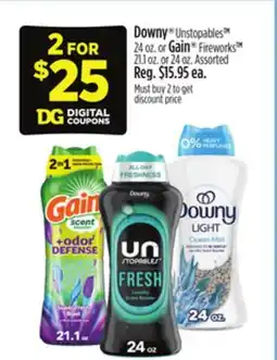 Dollar General Downy Unstopables Gain Fireworks offer