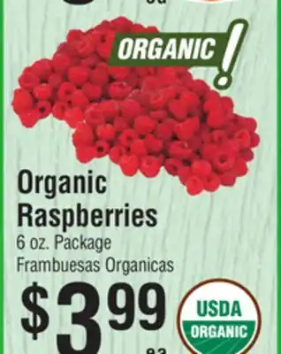 Smart & Final Organic Raspberries offer