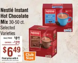Smart & Final Nestlé Instant Hot Chocolate Mix offer