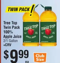 Smart & Final Tree Top Twin Pack 100% Apple Juice offer