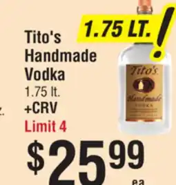 Smart & Final Tito's Handmade Vodka offer