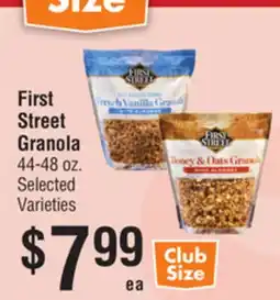 Smart & Final First Street Granola offer