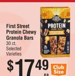 Smart & Final First Street Protein Chewy Granola Bars offer