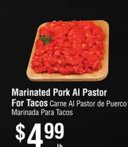 Smart & Final Marinated Pork Al Pastor For Tacos offer