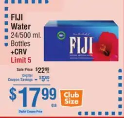 Smart & Final FIJI Water offer